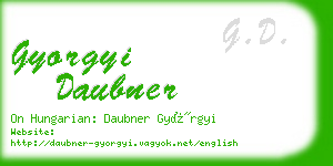 gyorgyi daubner business card